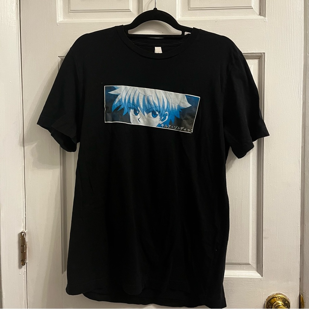 Large Black Killua Anime shirt